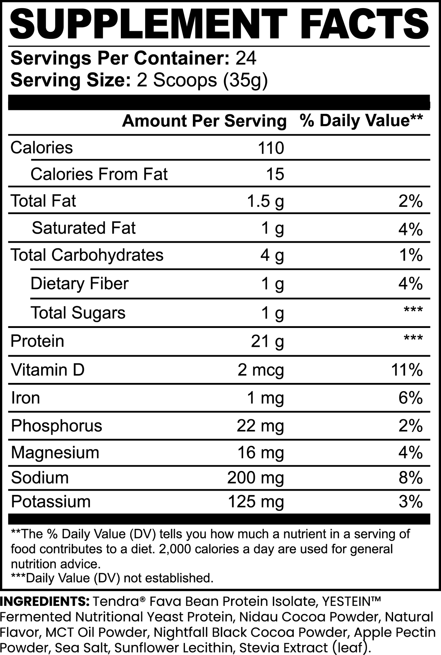 High-Quality Plant Protein-Chocolate